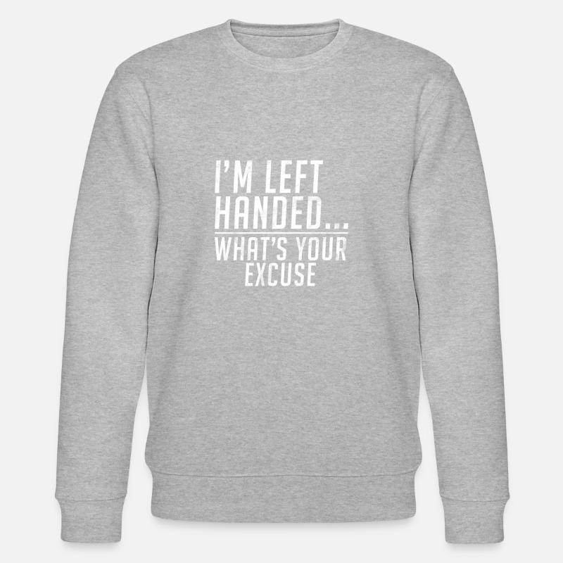 Left Handers Gifts - Stanley/Stella Unisex Bio-Sweatshirt CHANGER  - Grau meliert