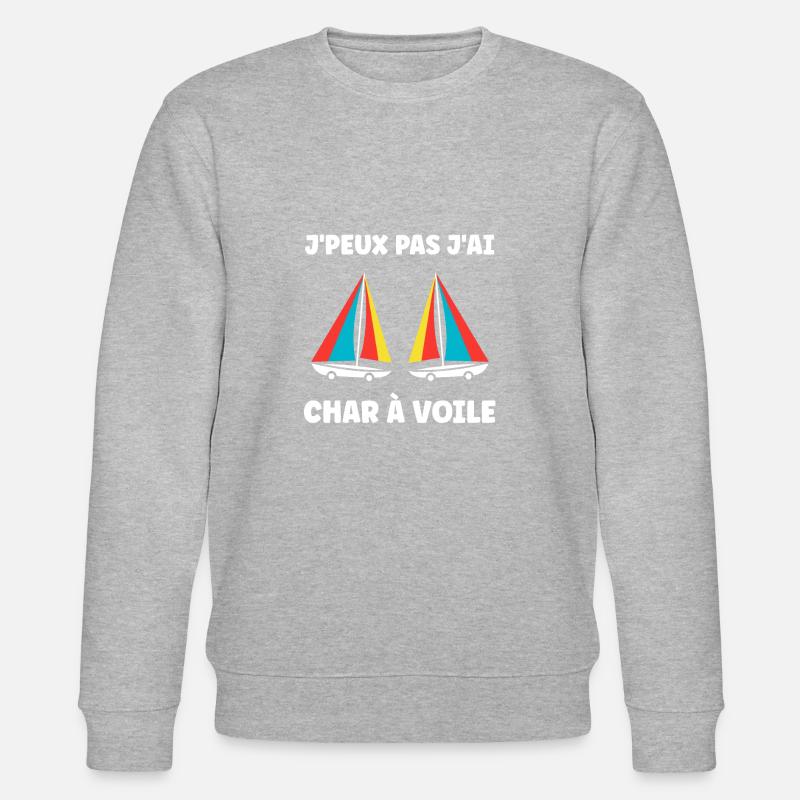 Humour Char à voile - Sweat bio CHANGER Stanley/Stella Unisexe - gris chiné
