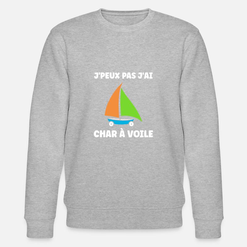 Humour Char à voile - Sweat bio CHANGER Stanley/Stella Unisexe - gris chiné