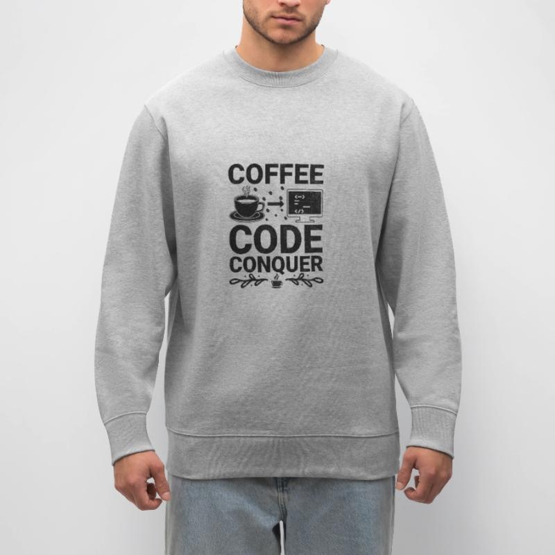 Kaffee-Codierung Programmierer Programmierer Entwickler Nerd Coff Stanley/Stella Unisex Bio-Sweatshirt CHANGER 
