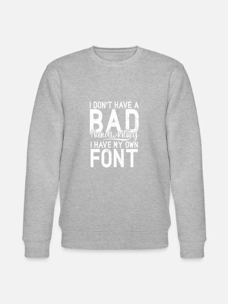 Left Handers Gifts - Stanley/Stella CHANGER Unisex Organic Sweatshirt - heather grey