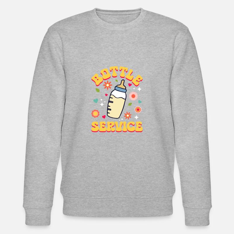 Infirmière Bébé Maternité Infirmière - Sweat bio CHANGER Stanley/Stella Unisexe - gris chiné