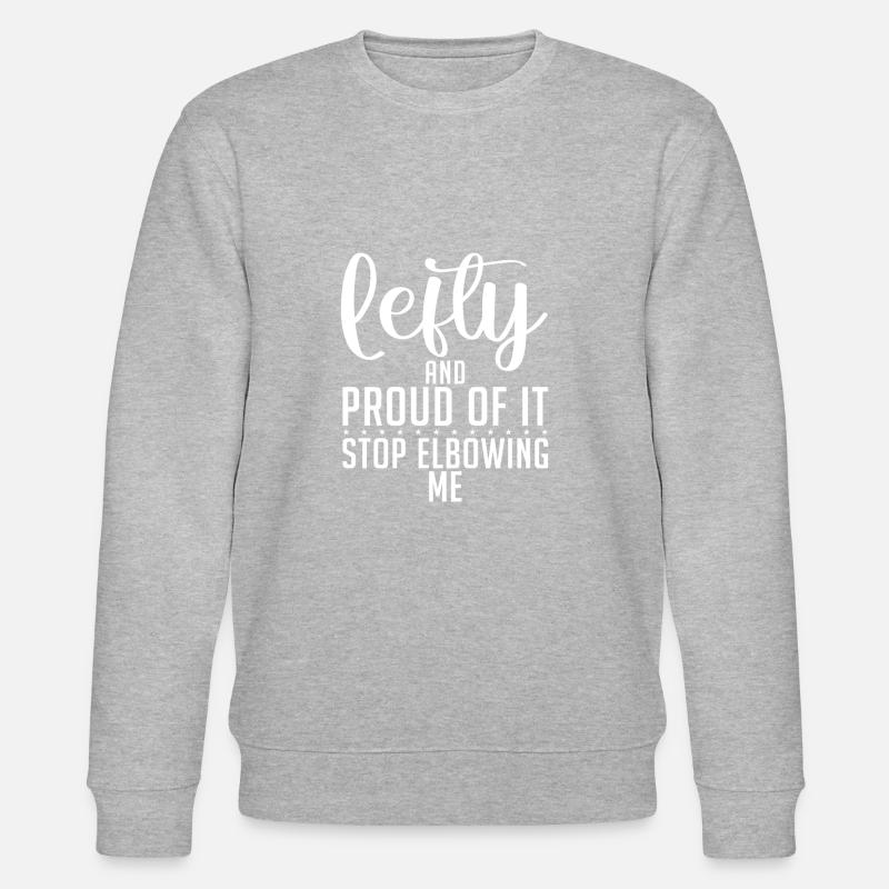 Left Handers Gifts - Stanley/Stella Unisex Bio-Sweatshirt CHANGER - Grau meliert