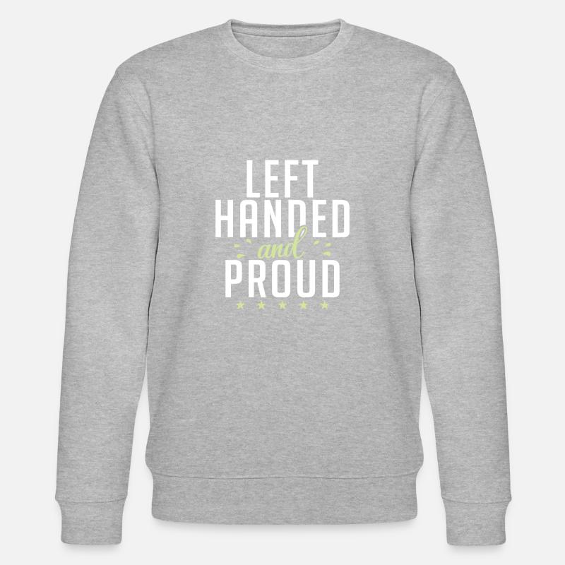 Left Handers Gifts - Stanley/Stella Unisex Bio-Sweatshirt CHANGER  - Grau meliert