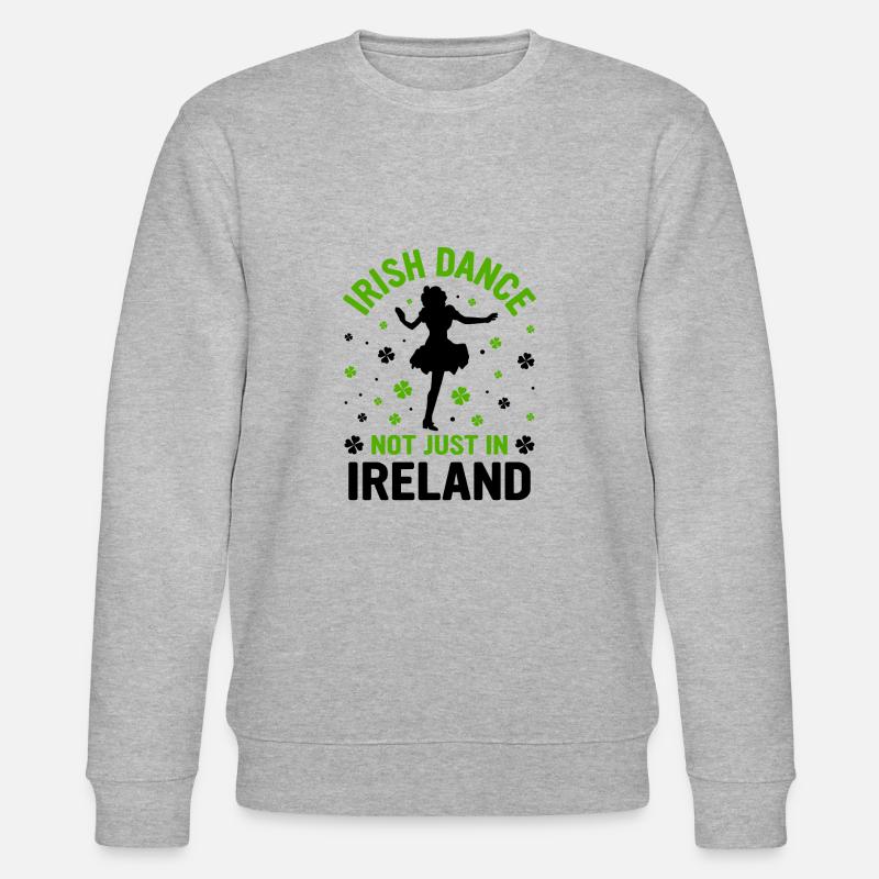 Irish Dance Irish Dancing - Stanley/Stella CHANGER Unisex Organic Sweatshirt - heather grey