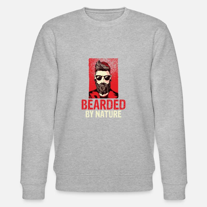 Giftidea Beard Men - Stanley/Stella Unisex Bio-Sweatshirt CHANGER  - Grau meliert