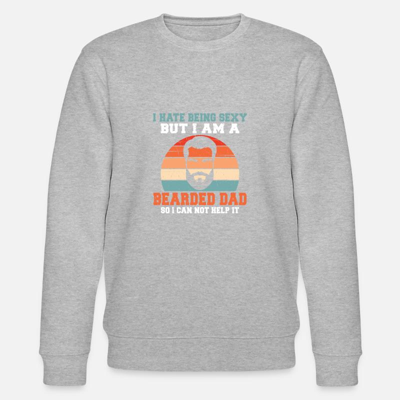 Giftidea Beard Men - Stanley/Stella Unisex Bio-Sweatshirt CHANGER  - Grau meliert