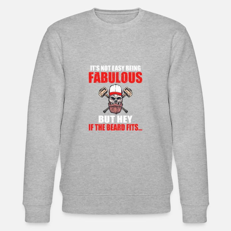 Giftidea Beard Men - Stanley/Stella CHANGER Unisex Organic Sweatshirt - heather grey