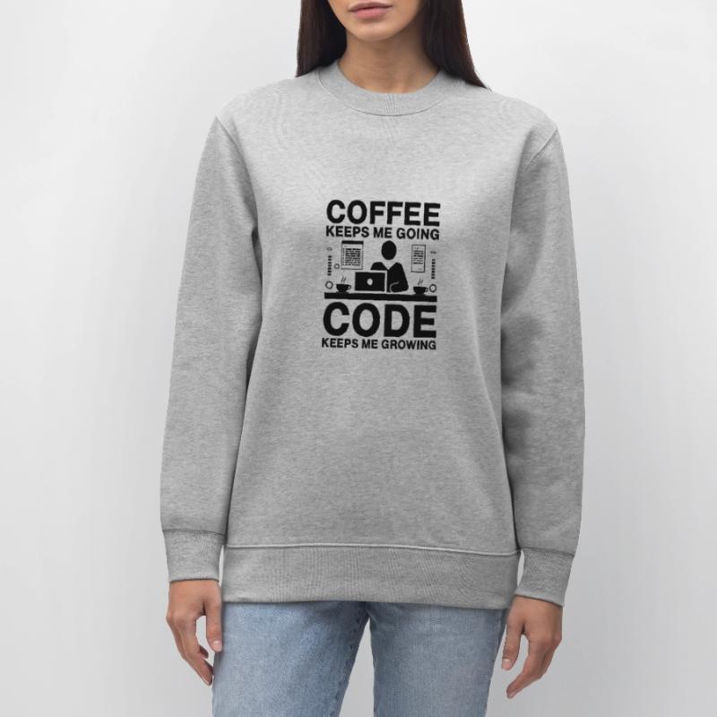 Kaffee-Codierung Programmierer Programmierer Entwickler Nerd Coff Stanley/Stella Unisex Bio-Sweatshirt CHANGER 