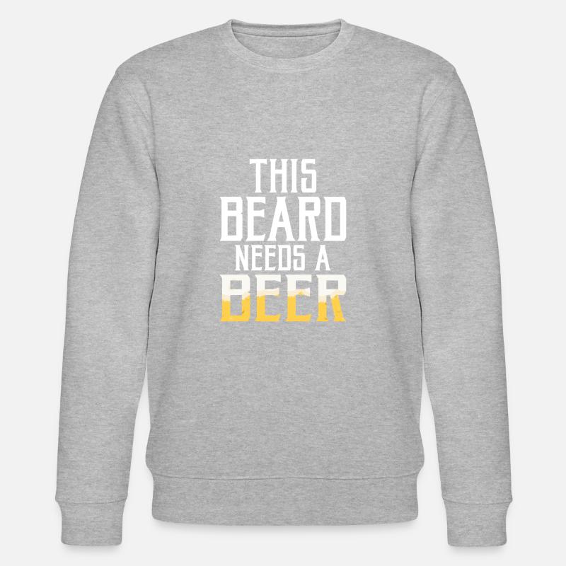 Giftidea Beard Men - Stanley/Stella Unisex Bio-Sweatshirt CHANGER  - Grau meliert