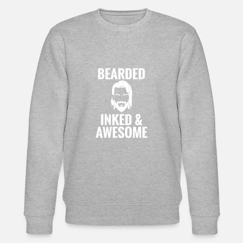 Giftidea Beard Men - Stanley/Stella Unisex Bio-Sweatshirt CHANGER  - Grau meliert