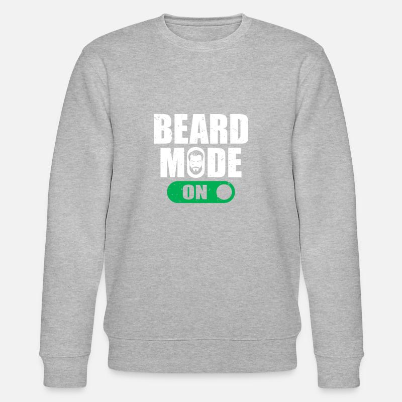 Giftidea Beard Men - Stanley/Stella Unisex Bio-Sweatshirt CHANGER  - Grau meliert