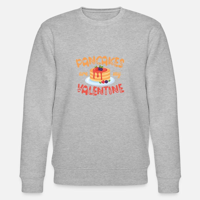 Pancake Lover Kids Saint-Valentin - Sweat bio CHANGER Stanley/Stella Unisexe - gris chiné