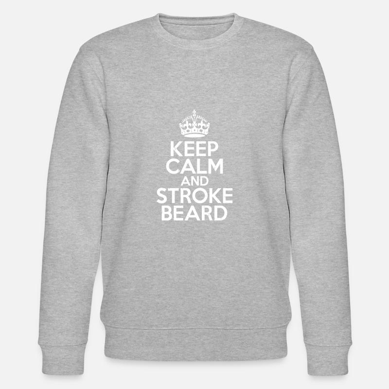 Giftidea Beard Men - Stanley/Stella Unisex Bio-Sweatshirt CHANGER - Grau meliert