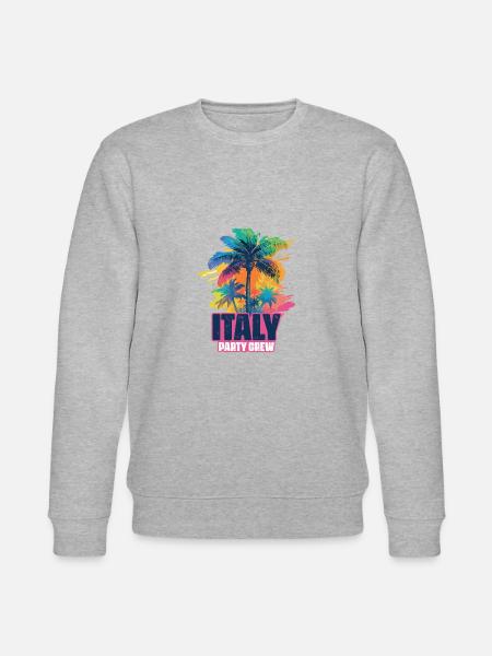 Italy Party Crew Holidays - Stanley/Stella CHANGER Unisex Organic Sweatshirt - heather grey
