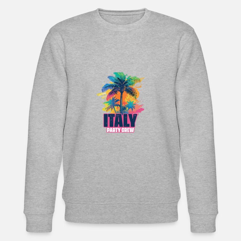 Italy Party Crew Holidays - Stanley/Stella CHANGER Unisex Organic Sweatshirt - heather grey