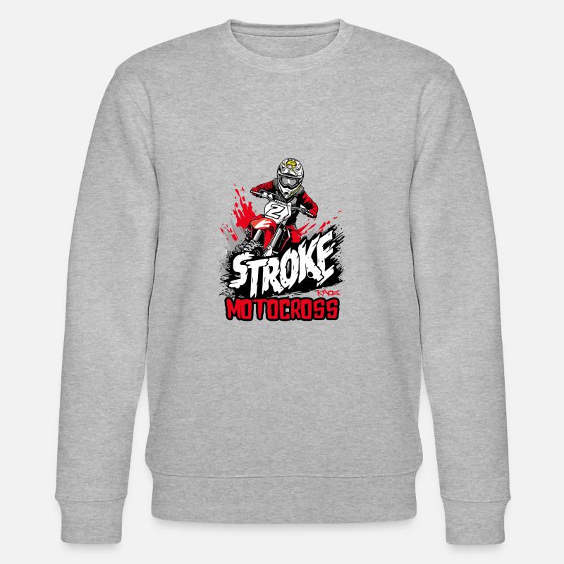 Motocross 2 temps - Sweat bio CHANGER Stanley/Stella Unisexe - gris chiné