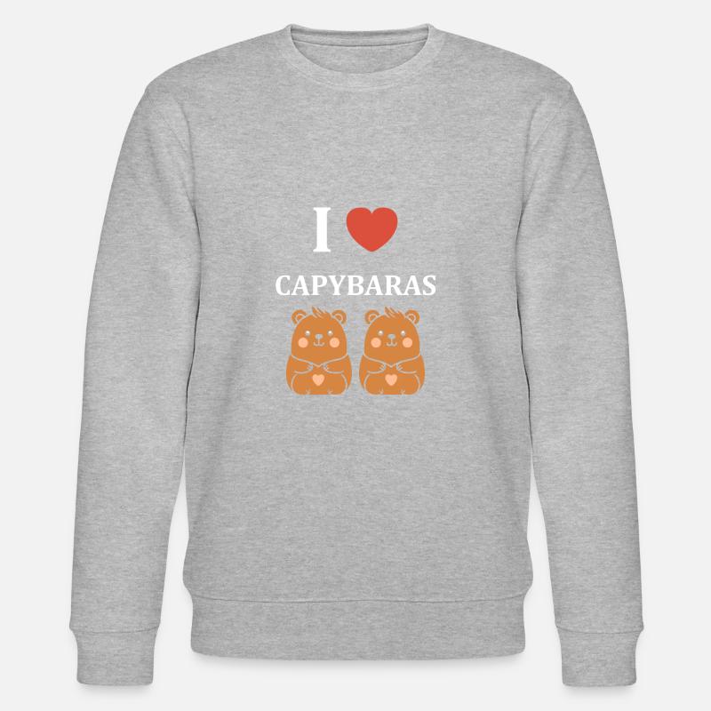 Humour Capybara - Sweat bio CHANGER Stanley/Stella Unisexe - gris chiné