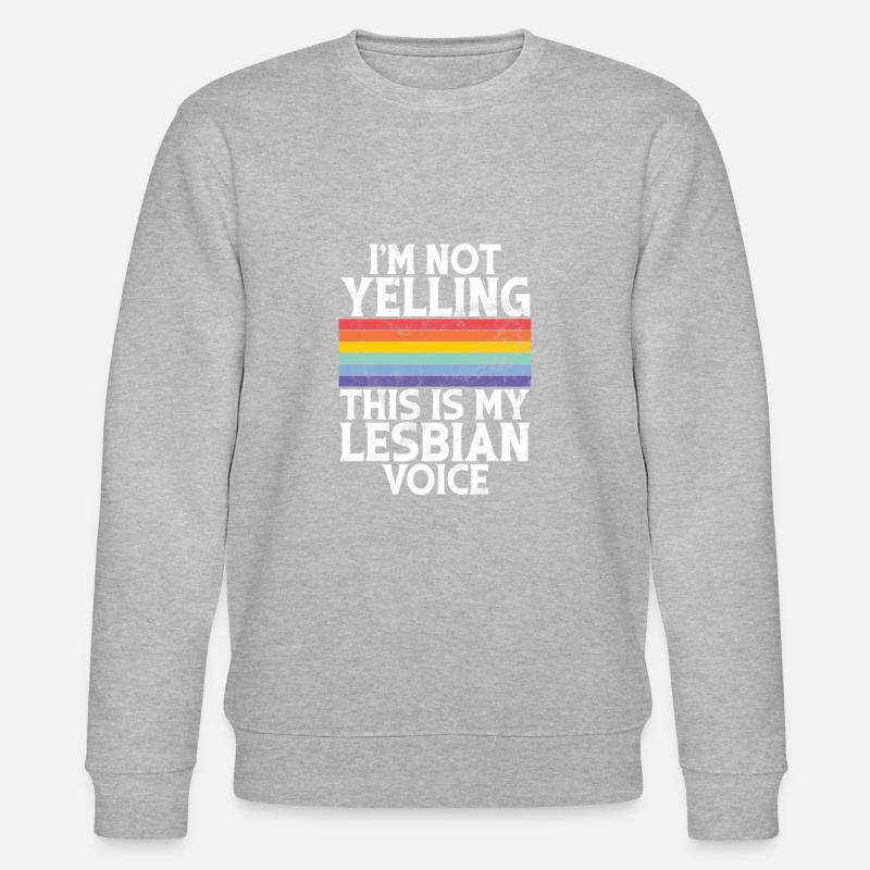 Lesbian Gifts - Stanley/Stella Unisex Bio-Sweatshirt CHANGER  - Grau meliert