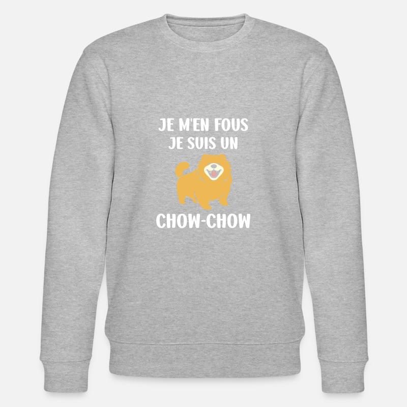 Chien chow chow - Sweat bio CHANGER Stanley/Stella Unisexe - gris chiné
