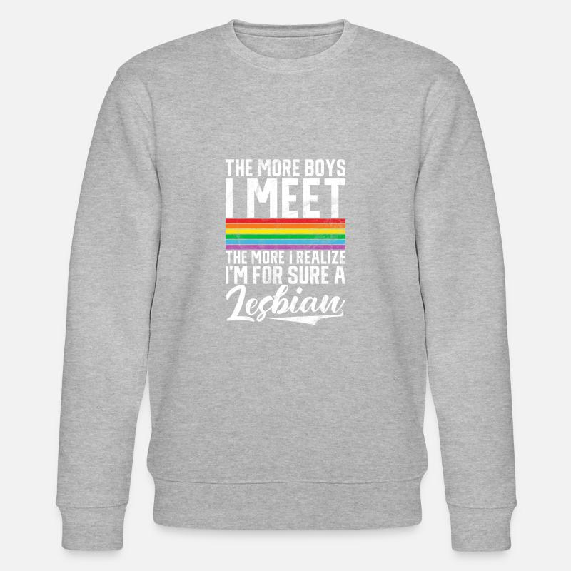 Lesbian Gifts - Stanley/Stella Unisex Bio-Sweatshirt CHANGER - Grau meliert