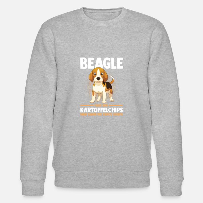 Hund Beagle - Stanley/Stella Unisex Bio-Sweatshirt CHANGER  - Grau meliert