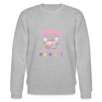 Weldicorn soudage comme un cadeau de fille soudeuse normale - Sweat bio CHANGER Stanley/Stella Unisexe - gris chiné - Devant - Nik (191cm) & Marisol (170cm)