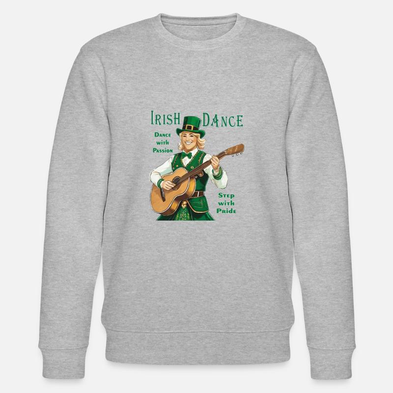 IRISH DANCE - Stanley/Stella Unisex Bio-Sweatshirt CHANGER  - Grau meliert