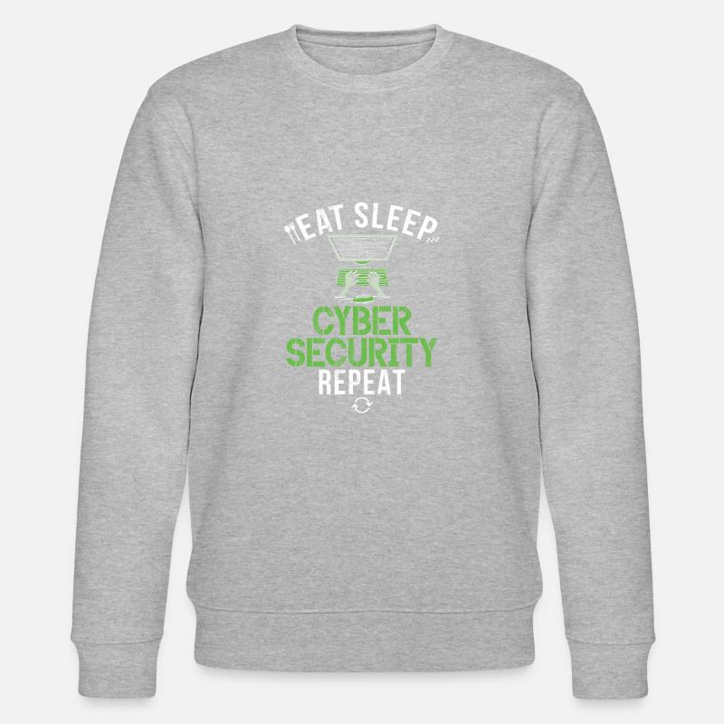 Cyber-sicherheits-hacker-hacking - Stanley/Stella Unisex Bio-Sweatshirt CHANGER  - Grau meliert