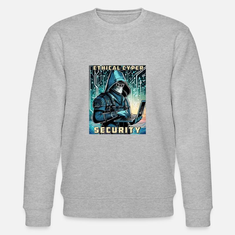 Ethical Cyber Security - Stanley/Stella Unisex Bio-Sweatshirt CHANGER  - Grau meliert