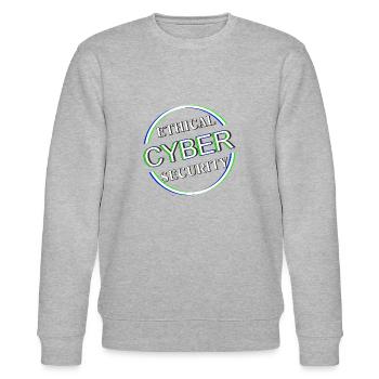 Ethical Cyber Security - Stanley/Stella CHANGER Unisex Organic Sweatshirt - heather grey - Front - Nik (191cm) & Marisol (170cm)