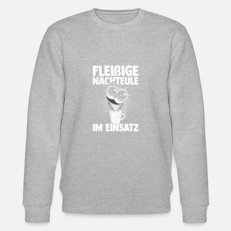Night Shift Dog Beagle - Stanley/Stella CHANGER Unisex Organic Sweatshirt - heather grey