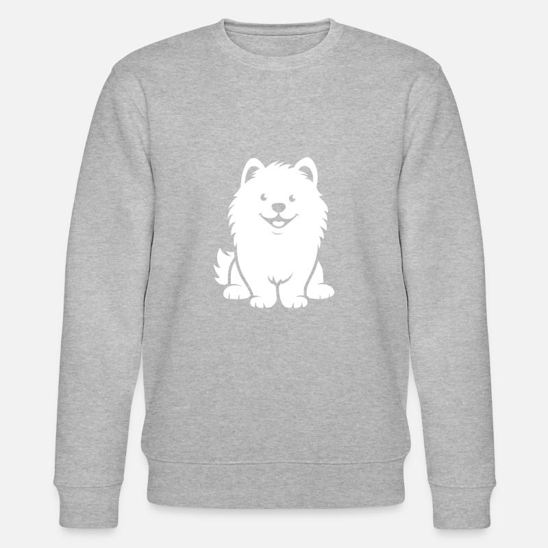 Chien Samoyède - Sweat bio CHANGER Stanley/Stella Unisexe - gris chiné