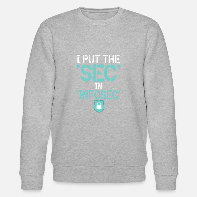 Cyber security hacker hacking - Stanley/Stella CHANGER Unisex Organic Sweatshirt - heather grey