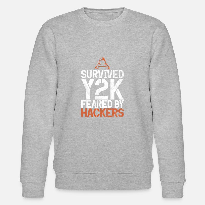 Cyber security hacker hacking - Stanley/Stella CHANGER Unisex Organic Sweatshirt - heather grey
