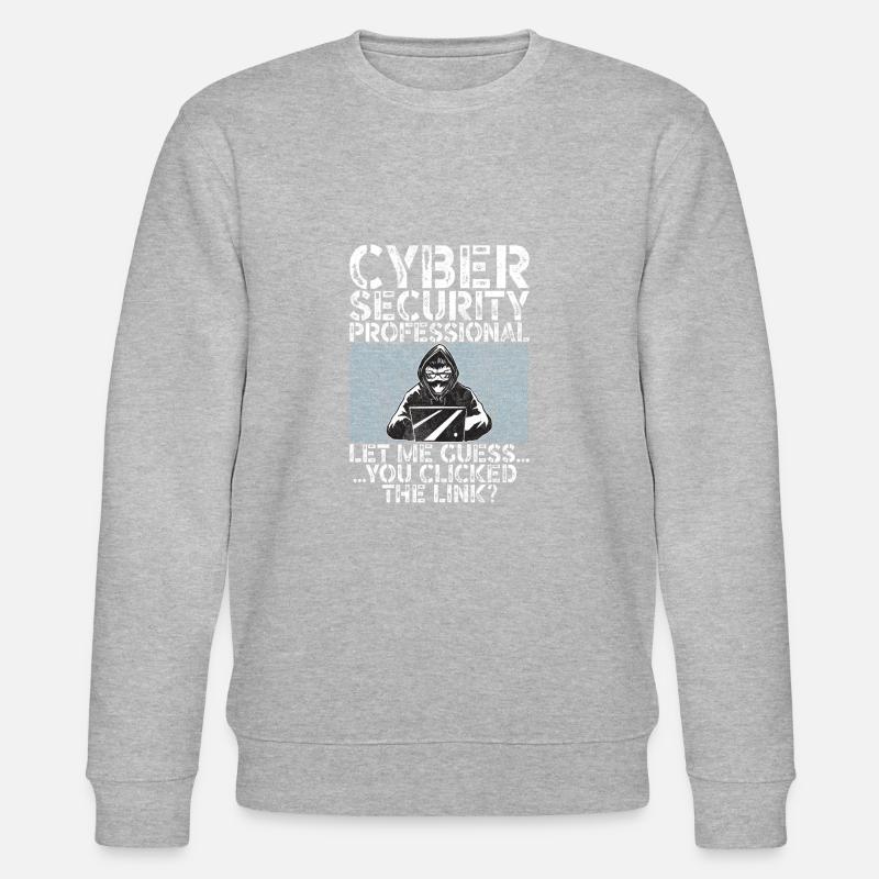 Cyber security hacker hacking - Stanley/Stella CHANGER Unisex Organic Sweatshirt - heather grey