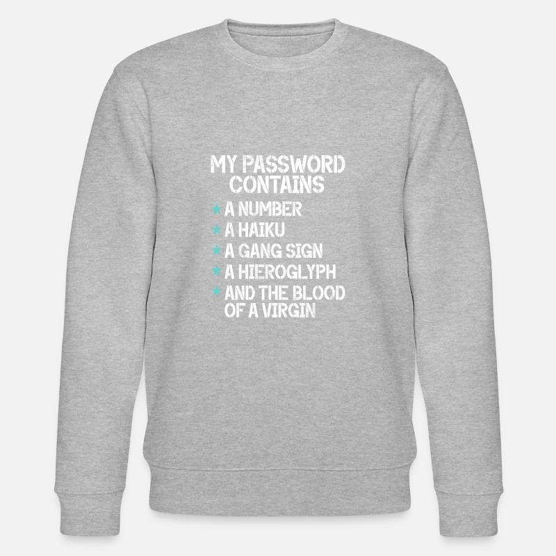 Cyber security hacker hacking - Stanley/Stella CHANGER Unisex Organic Sweatshirt - heather grey