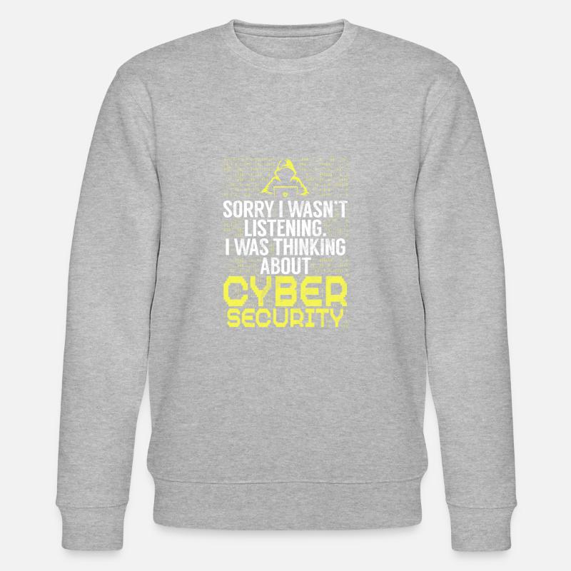 Cyber security hacker hacking - Stanley/Stella CHANGER Unisex Organic Sweatshirt - heather grey