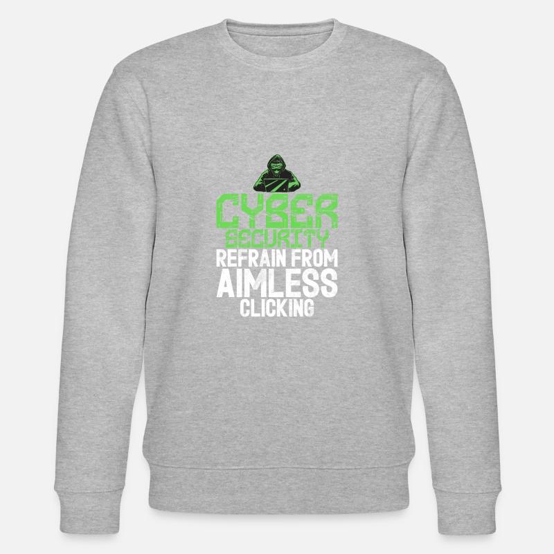 Cyber-sicherheits-hacker-hacking - Stanley/Stella Unisex Bio-Sweatshirt CHANGER  - Grau meliert