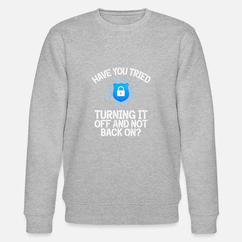 Cyber-sicherheits-hacker-hacking - Stanley/Stella Unisex Bio-Sweatshirt CHANGER  - Grau meliert