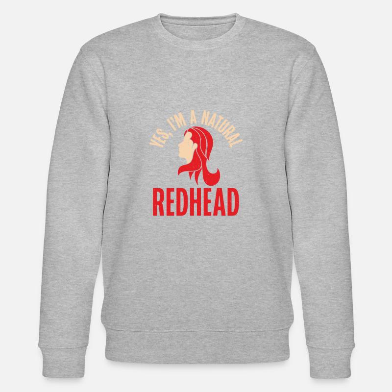 Redhead Gifts - Stanley/Stella Unisex Bio-Sweatshirt CHANGER - Grau meliert
