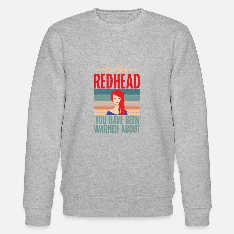Redhead Gifts - Stanley/Stella Unisex Bio-Sweatshirt CHANGER  - Grau meliert