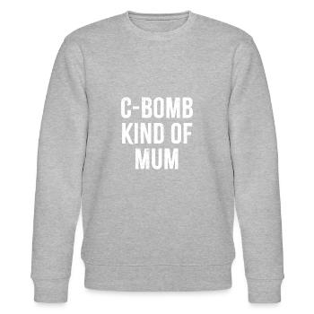 C-Bombe Art von Mama - Stanley/Stella Unisex Bio-Sweatshirt CHANGER  - Grau meliert - Vorne - Nik (191cm) & Marisol (170cm)