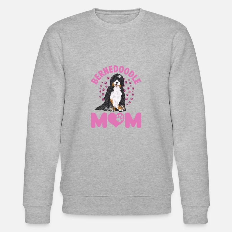 Bernedoodle Hund - Stanley/Stella Unisex Bio-Sweatshirt CHANGER - Grau meliert