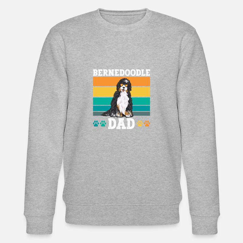 Chien Bernedoodle - Sweat bio CHANGER Stanley/Stella Unisexe - gris chiné