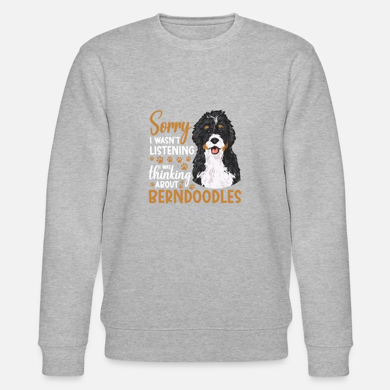 Chien Bernedoodle - Sweat bio CHANGER Stanley/Stella Unisexe - gris chiné