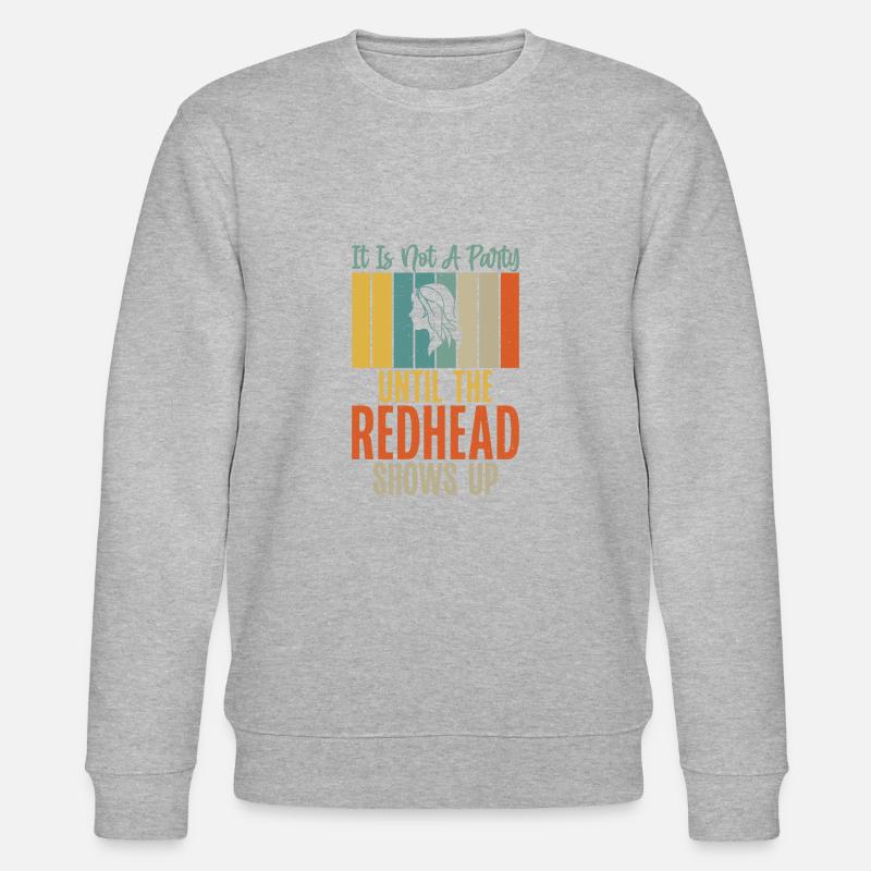 Redhead Gifts - Stanley/Stella Unisex Bio-Sweatshirt CHANGER  - Grau meliert