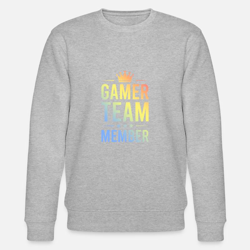 Gamer Team Bunt - Stanley/Stella Unisex Bio-Sweatshirt CHANGER  - Grau meliert