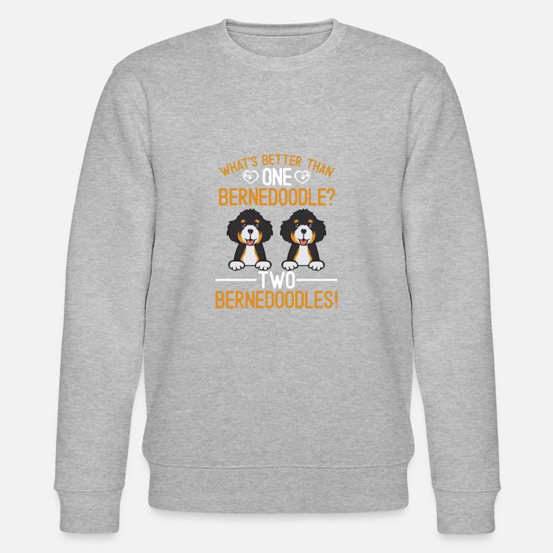 Chien Bernedoodle - Sweat bio CHANGER Stanley/Stella Unisexe - gris chiné