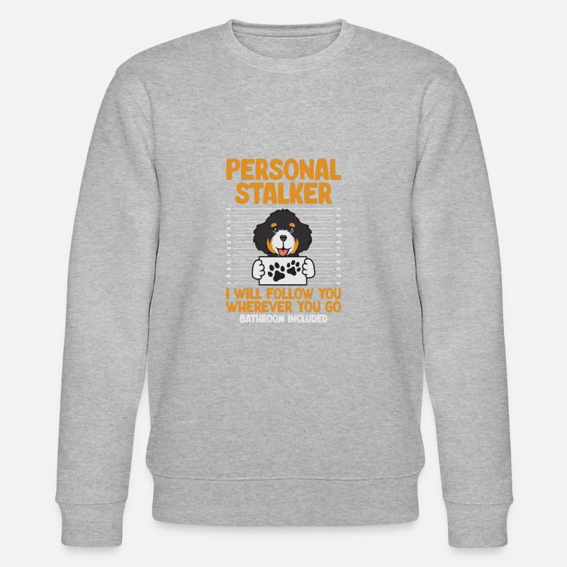 Bernedoodle Hund - Stanley/Stella Unisex Bio-Sweatshirt CHANGER  - Grau meliert